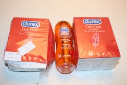 3X ASSORTED DUREX ITEMS TO INCLUDE CONDOMS & PLAY MASSAGE 2-IN-1Condition ReportAppraisal