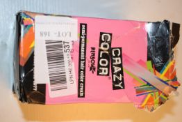 BOXED CRAZY COLOR SEMI-PERMANENT HAIR COLOR CREAM Condition ReportAppraisal Available on Request-