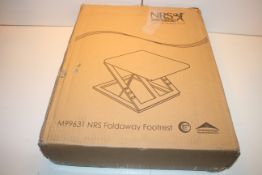 BOXED NRS HEALTHCARE FOLDAWAY FOOTREST MODEL: M99631 RRP £79.99Condition ReportAppraisal Available