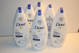 6X DOVE DEEPLY NOURISHING SHOWER GEL 250ML BOTTLES Condition ReportAppraisal Available on Request-