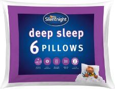 SILENTNIGHT DEEP SLEEP PILLOW 6 PACK RRP £25.99Condition ReportAppraisal Available on Request- All