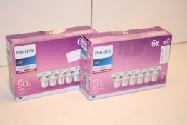 2X BOXED PHILIPS LED COOL WHITE 50W 390 LUMENS 6PACKSCondition ReportAppraisal Available on Request-
