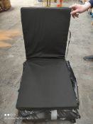 GARDEN SEAT CUSHION IN BLACK - MATERIALCondition ReportAppraisal Available on Request- All Items are