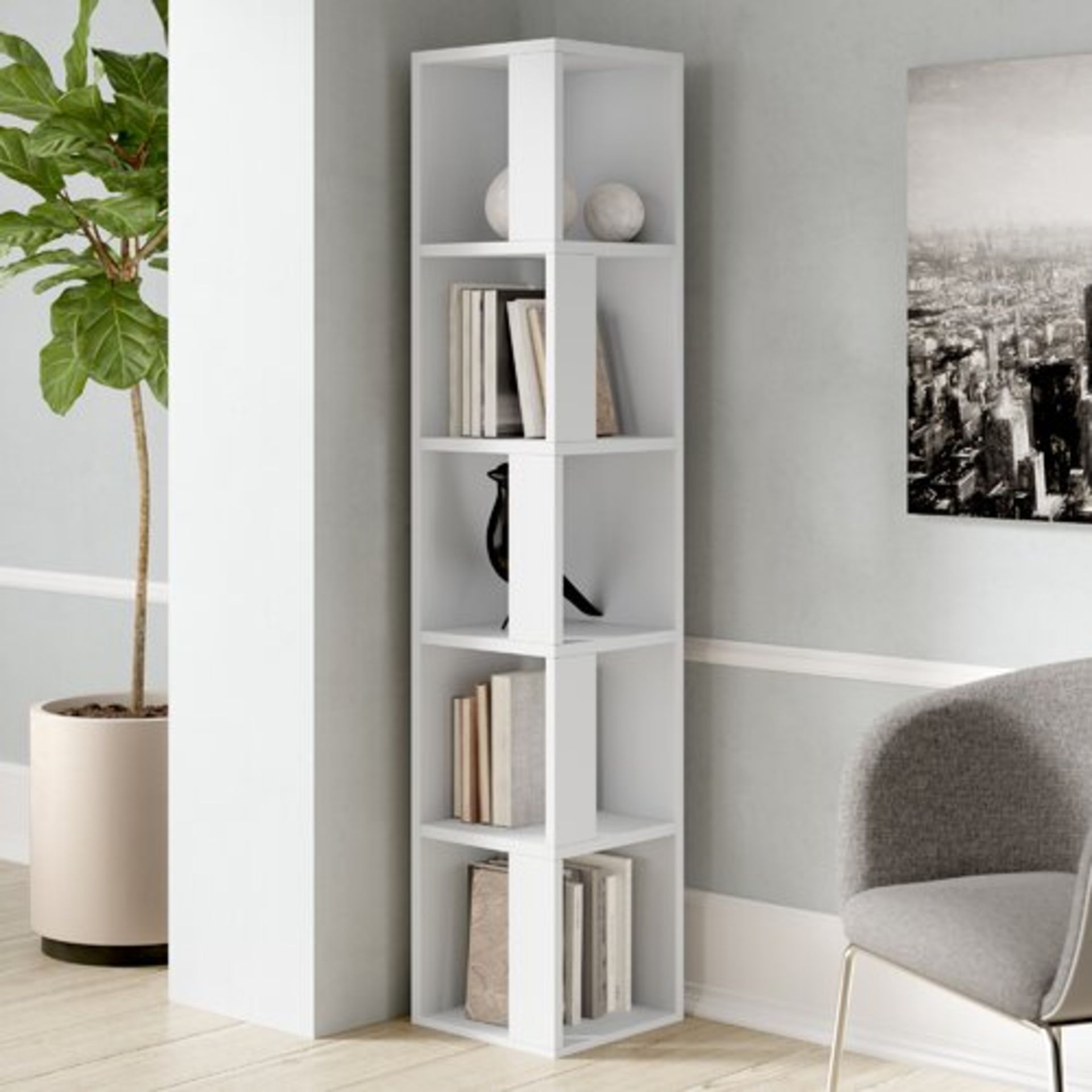 BENSONHURTS CORNER BOOKCASE IN WHITE RRP £89.99Condition ReportAppraisal Available on Request- All