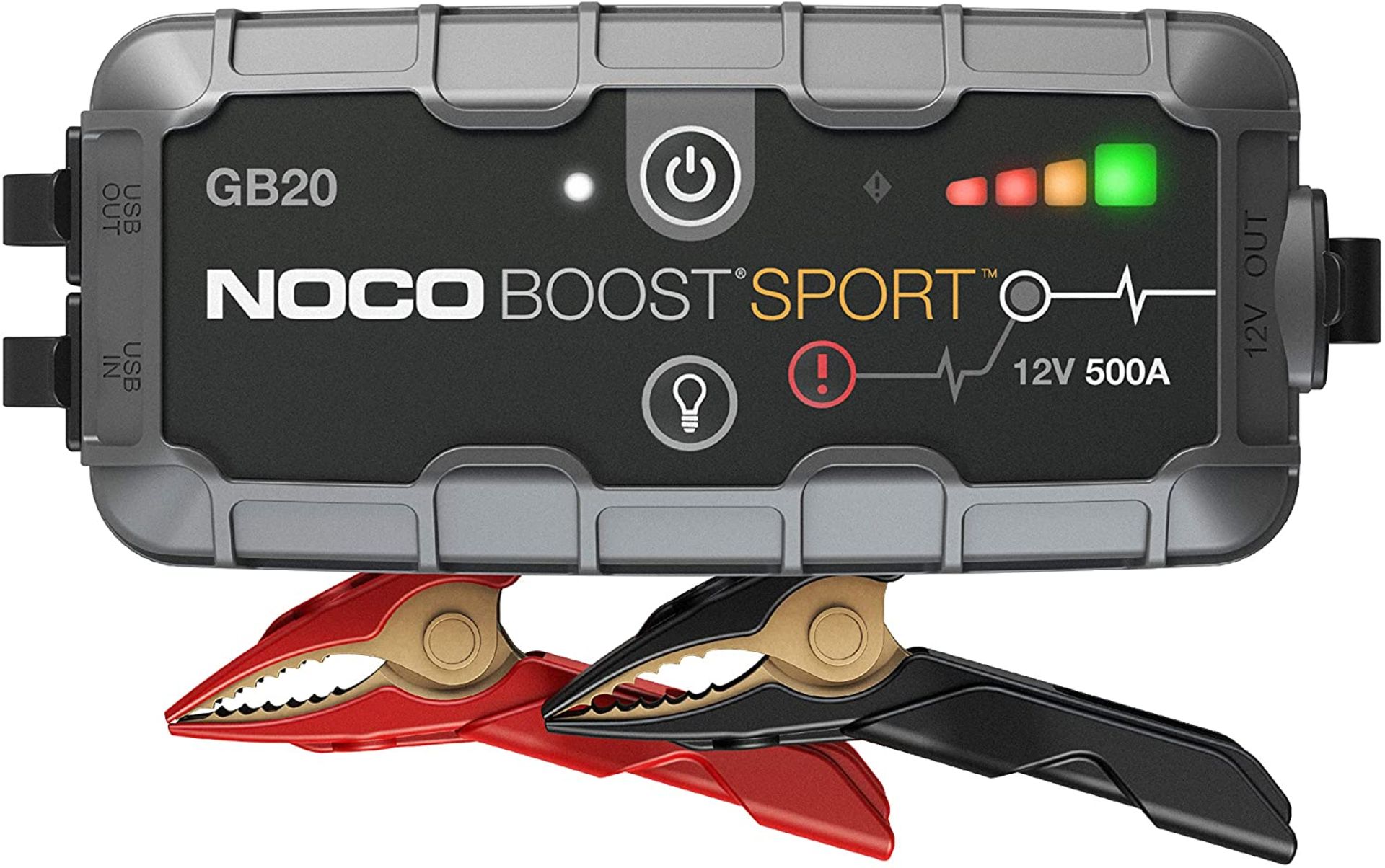 BOXED NOCO BOOST SPORT GB20 ULTRASAFE JUMP STARTER 12V 500A RRP £79.95Condition ReportAppraisal