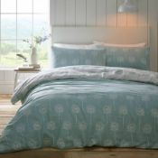BYERS DUVET COVER AQUA SUPERKING RRP £30Condition ReportAppraisal Available on Request- All Items