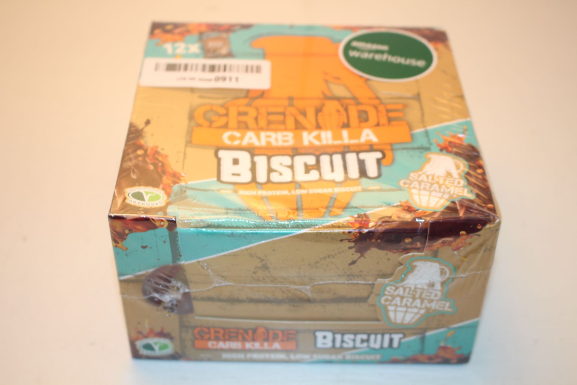 24X BOXED GRANADE CARB KILLA BISCUIT HIGH PROTEIN LOW SUGAR BARS SALTED CARAMEL (BBE JAN2021)