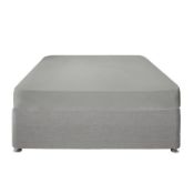 GREY KINGSIZE FITTED SHEET RRP £12.93Condition ReportAppraisal Available on Request- All Items are