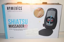 BOXED HOMEDICS SHIATSU MASSAGER WITH HEAT MASSAGE WITH REAL FEEL RRP £199.00Condition