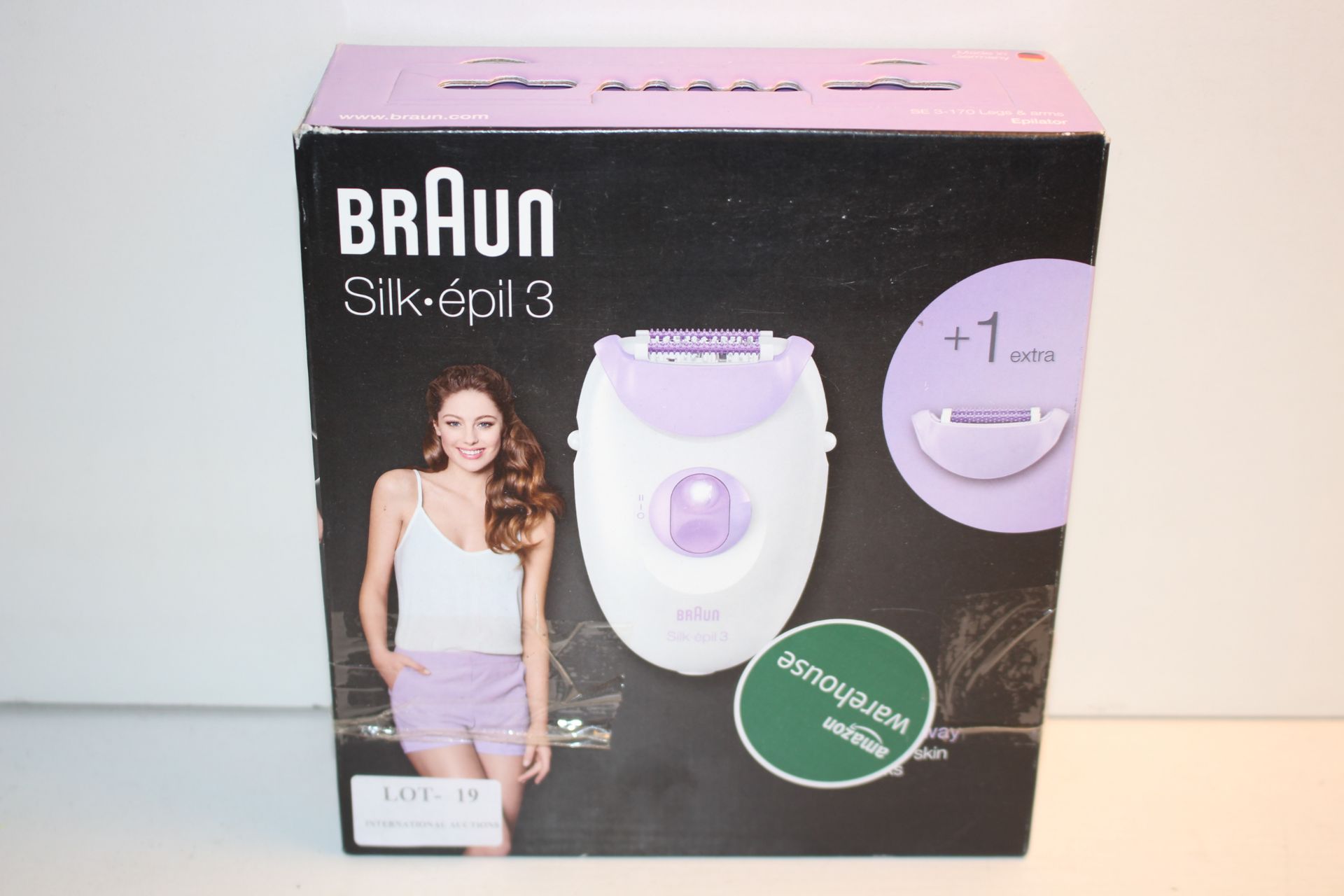 BOXED BRAUN SILK EPIL 3 EPILATOR MODEL: SE 3-170 RRP £34.99Condition ReportAppraisal Available on