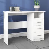 UCKLETON MARCONIE DESK IN GLOSS WHITE RRP £146.99Condition ReportAppraisal Available on Request- All