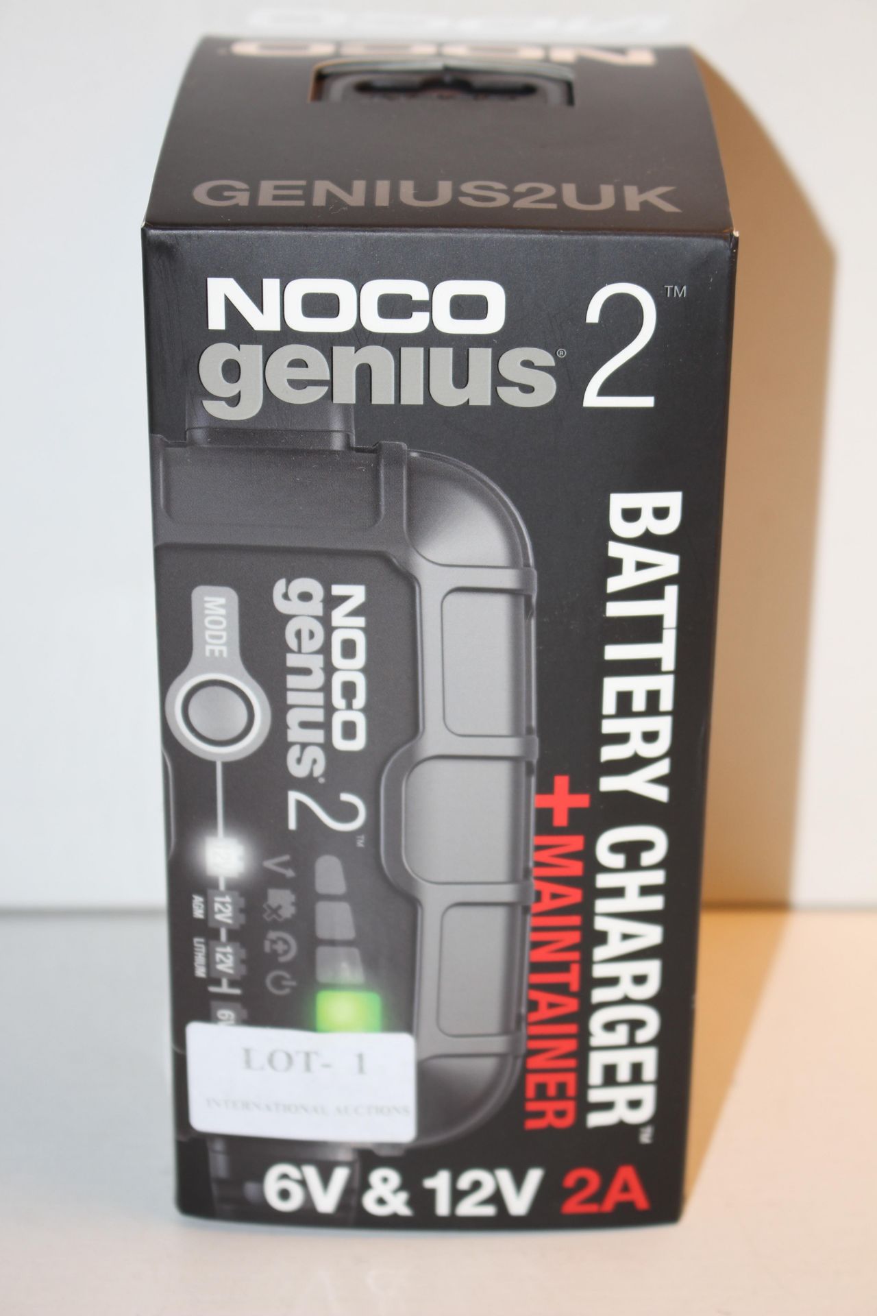 BOXED NOCO GENIUS 2 BATTERY CHARGER + MAINTAINER 6V & 12V 2A RRP £47.92Condition ReportAppraisal - Image 2 of 2