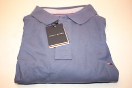 BAGGED WITH TAGS TOMMY HILFIGER INDIGO POLO SHIRT SIZE 4XL RRP £39.99Condition ReportAppraisal