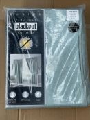 COLERAINE PENCIL PLEAT BLACKOUT CURTAINS TEAL RRP £38.99Condition ReportAppraisal Available on