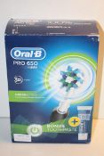 BOXED ORAL B PRO 650 POWERED BY BRAUN TOOTHBRUSH RRP £39.99Condition ReportAppraisal Available on