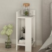NIKKI BEDSIDE TABLE IN WHITE ORIENTATION LEFT RRP £49.99Condition ReportAppraisal Available on