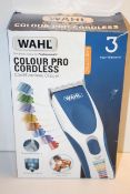 BOXED WAHL COLOUR PRO CORDLESS CORD/CORDLESS CLIPPER RRP £49.99Condition ReportAppraisal Available