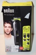 BOXED BRAUN ALL-IN-ONE TRIMMER 3 6-IN-1 STYLING KIT MGK3221 RRP £44.95Condition ReportAppraisal