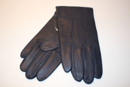 PAIR BRAND NEW BLUE LEATHER GLOVES Condition ReportAppraisal Available on Request- All Items are