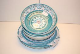 SET 12X ITEMS PATTERNED PLATES & BOWLS MELAMINECondition ReportAppraisal Available on Request- All