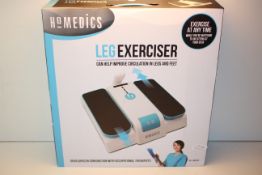 BOXED HOMEDICS LEG EXCERCISER MODEL: PSL-1000-GB RRP £65.00Condition ReportAppraisal Available on