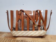 NEXT CLEAR/TAN HANDBAG (IMAGE DEPICTS STOCK )Condition ReportAppraisal Available on Request- All