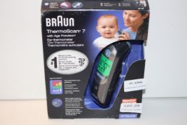 BOXED BRAUN THERMOSCAN 7 WITH AGE PRECISION EAR THERMOMETER MODEL: IRT 6520 RRP £53.99Condition