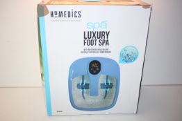 BOXED HOMEDICS SPA LUXURY FOOT SPA WITH MOTORISED ROLLERS AND DIGITALLY CONTROLLED TEMPERATURE