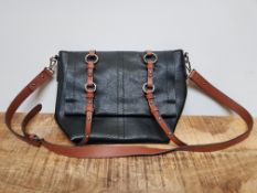 NEXT BLACK/BROWN CROSS BODY BAG (IMAGE DEPICTS STOCK)Condition ReportAppraisal Available on Request-