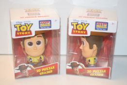 12X BOXED BRAND NEW DISNEY PIXAR TOY STORY 3D PUZZLE ERASERS COMBINED RRP £59.88Condition