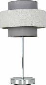2X BOXED WEAVER HERRINGBONE TOUCH TABLE LAMPS RRP £44.99Condition ReportAppraisal Available on