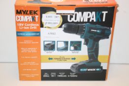 BOXED MYLEK COMPAKT 18V CORDLESS LI-ION DRILL RRP £35.99Condition ReportAppraisal Available on