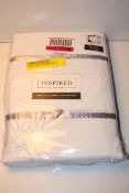 BAGGED INSPIRED BY RAPPORT HUFF PERCALE DUVET COVET KING 230 X 220 CM RRP £39.99Condition