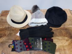 NEXT ASSORTED ITEMS TO INCLUDE HATS, SOCKS AND GLOVES (IMAGE DEPICTS STOCK )Condition