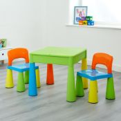 BOXED CHILDRENS PLASTIC TABLE AND CHAIR SET RRP £71.99 AS SOLD IN WAYFAIR, APPEARS NEW Condition
