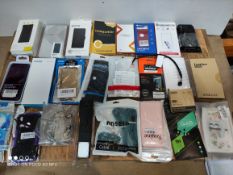 1 LOT TO CONTAIN A LARGE AMOUNT OF ASSORTED ITEMS TO INCLUDE PHONE CASES/PROTECTORS AND MORE (