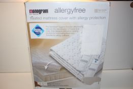 BOXED MONOGRAM BY BEURER HEATED MATTRESS COVER WITH ALLERGY PROTECTION SUPER KING SIZE 180 X 200