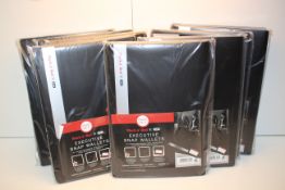 8X SEALED BLACK N'RED EXECUTIVE SNAP WALLETS Condition ReportAppraisal Available on Request- All