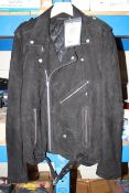 BLK DNM NYC LEATHER JACKET SIZE XXL Condition ReportAppraisal Available on Request- All Items are