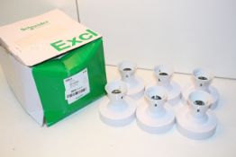 6X BOXED SCHNEIDER ELECTRIC EXCL T2 CEILING BATTEN HOLDERS PRE-WIRED BCCondition ReportAppraisal