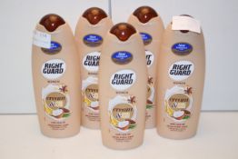 5X 250ML RIGHT GUARD WOMEN CREAM & OIL SHOWER CREAMCondition ReportAppraisal Available on Request-