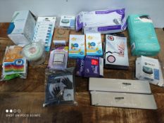 1 LOT TO CONTAIN 17 ASSORTED ITEMS TO INCLUDE VITAMINS/GLOVES/DENTAL SPLINT AND MORE (IMAGE