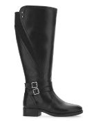 Buckle Detail High Leg Boots Wide E Fit Standard Calf Width SIZE 7 RRP £56Condition