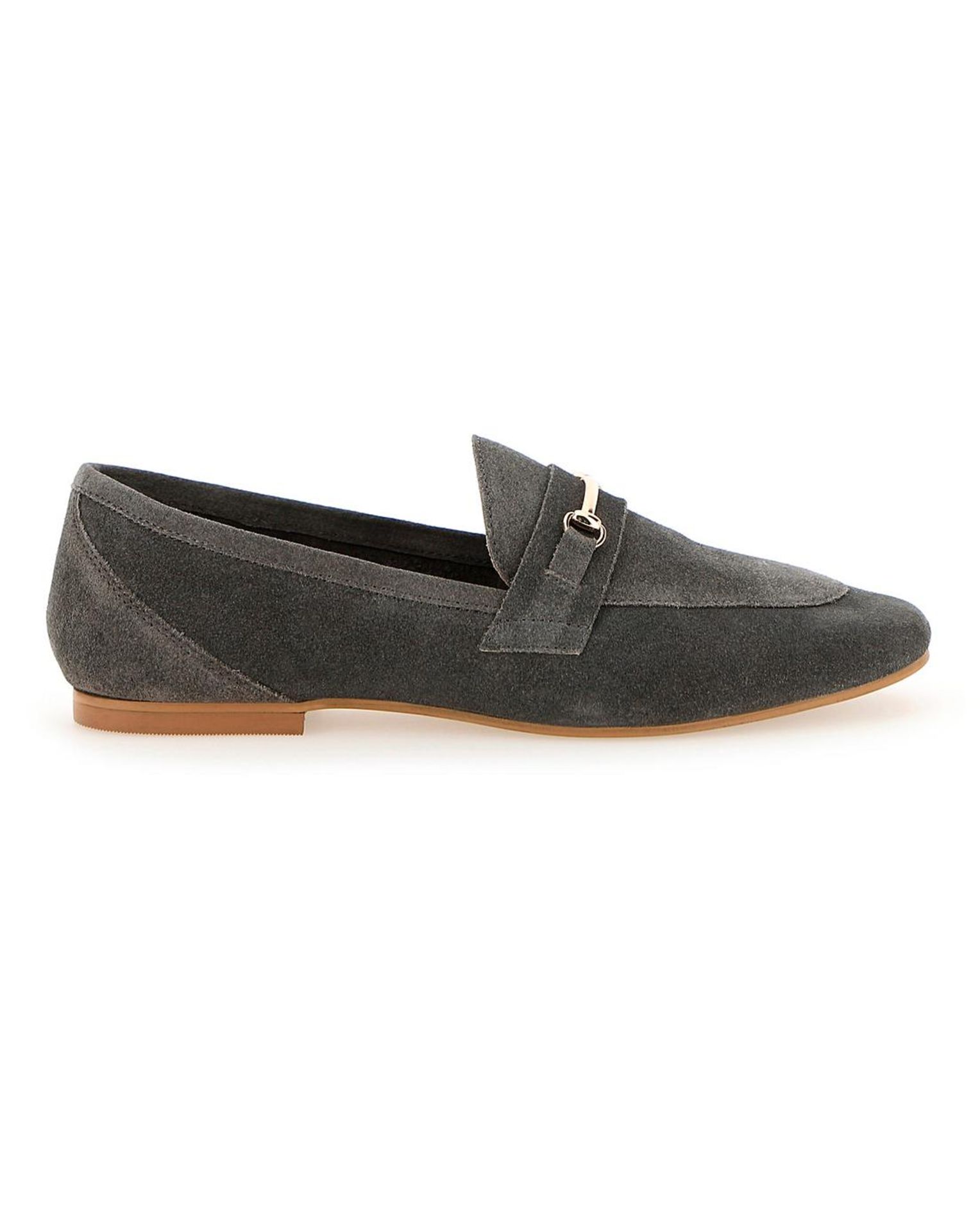 Premium Suede Trim Detail Loafers Extra Wide EEE Fit SIZE 6 RRP £35Condition ReportAppraisal