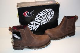 BOXED V12 FOOTWEAR DEALER BOOT V1231 RAWHIDE SIZE 10UK RRP £77.50Condition ReportAppraisal Available