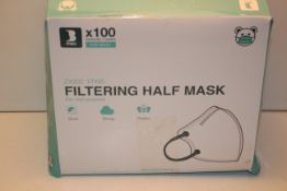 BOXED 100X ZX002 KN95 FILTERING HALF MASK FOR CIVIL PURPOSE Condition ReportAppraisal Available on