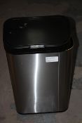 UNBOXED STAINLESS STEEL & BLACK SENSOR BIN LARGE Condition ReportAppraisal Available on Request- All
