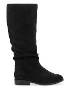 Microsuede High Leg Boots Wide E Fit Standard Calf SIZE 6 RRP £40Condition ReportAppraisal Available