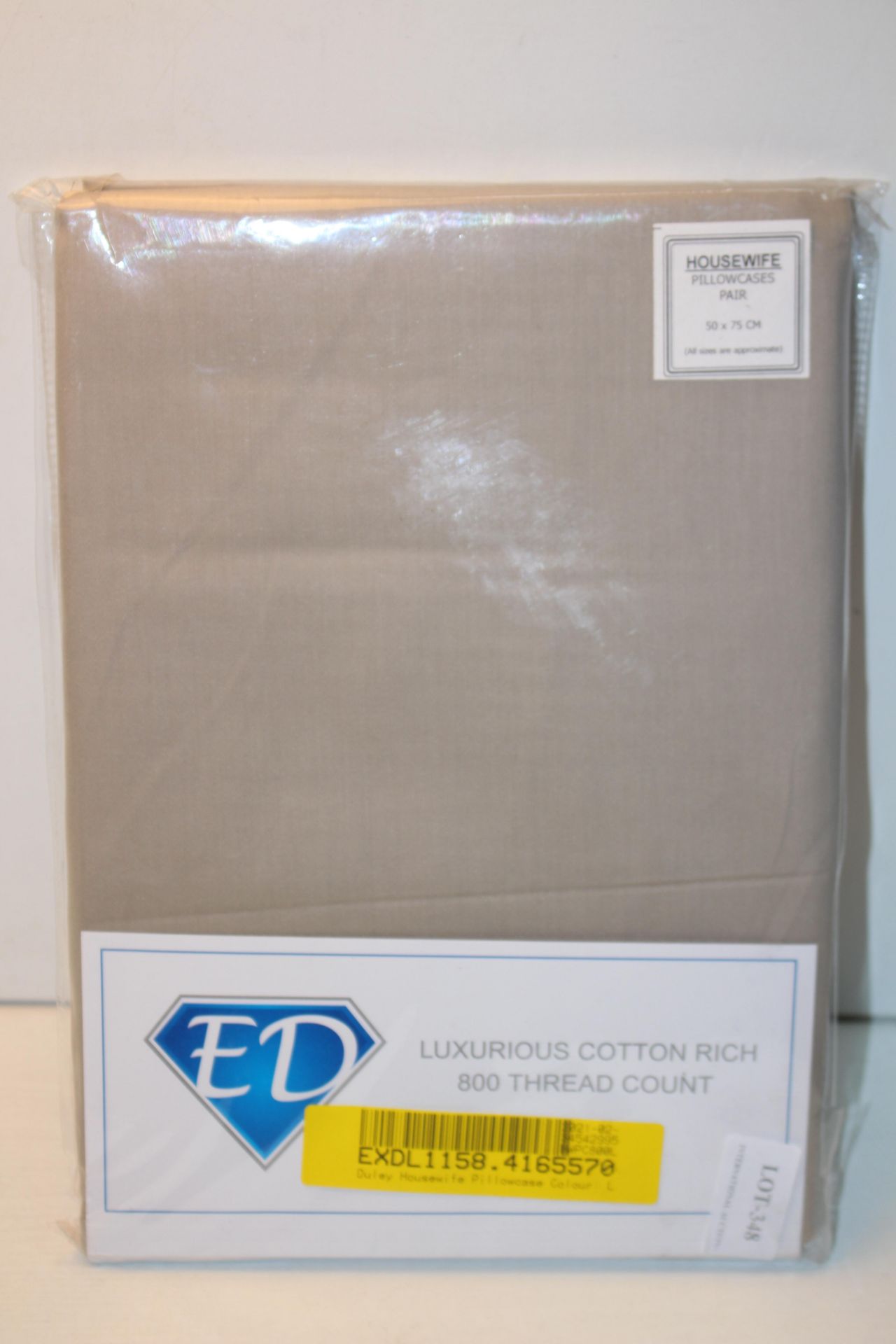 ED LUXURIOUS COTTON RICH 800 THREAD COUNT PILLOWCASESCondition ReportAppraisal Available on Request-