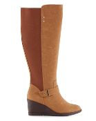 Cicely Wedge Boots Wide Fit Standard CalF SIZE 6 RRP £59Condition ReportAppraisal Available on
